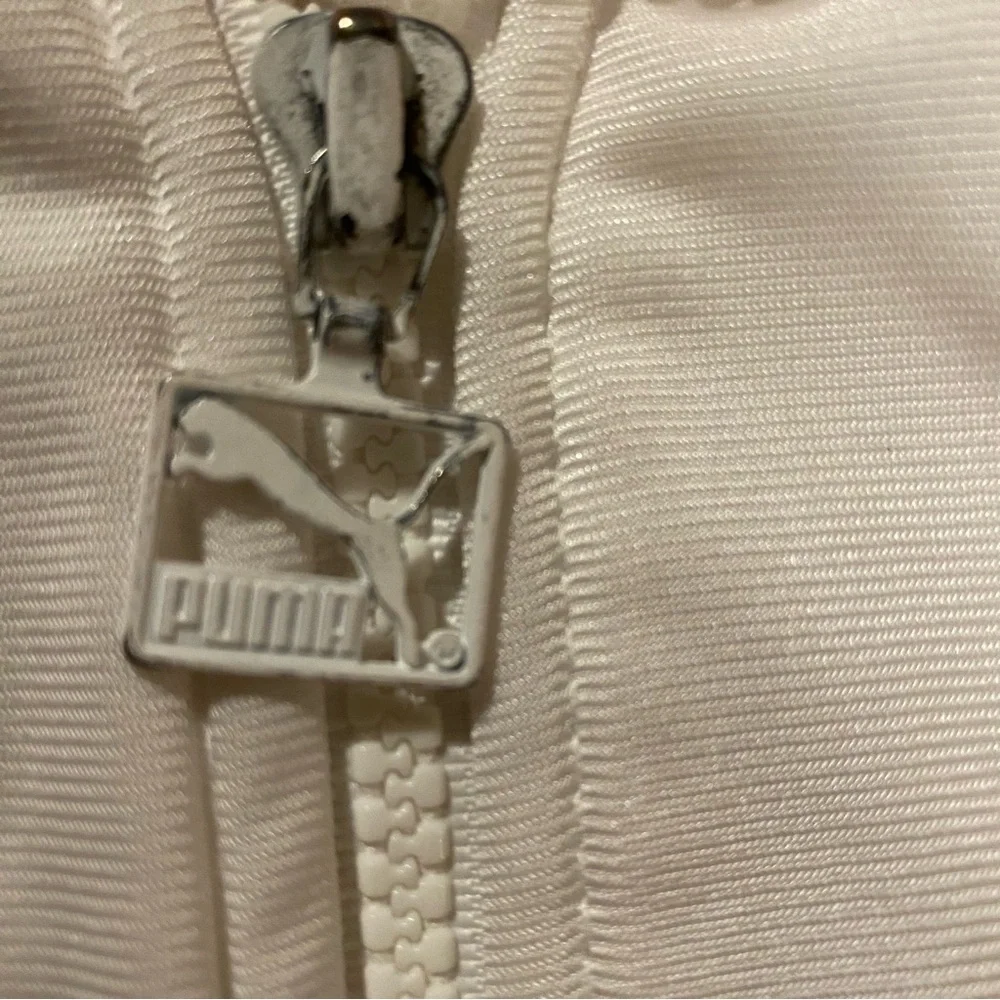 Puma USA Tennis Jacket Men’s XL White Zip Embroidered